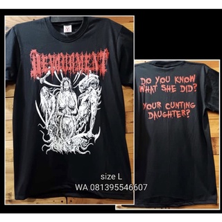 เสื้อยืดผู้ชาย เสื้อยืด พิมพ์ลาย METAL ROCK DEVOURMENT Music REBEL ของแท้ S-5XL