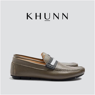 Khunn (คุณณ์) รองเท้า รุ่น Navy สี Olive GREY