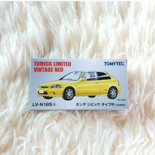 HONDA CIVIC TYPE R LV-N165a (YELLOW) TOMICA LIMITED VINTAGE NEO