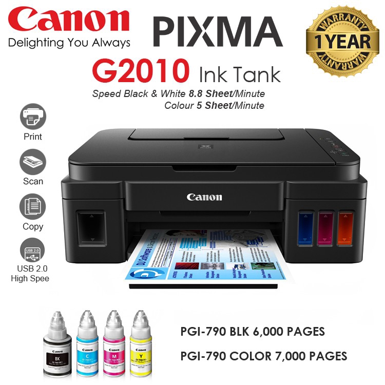 canon g2010 ink code