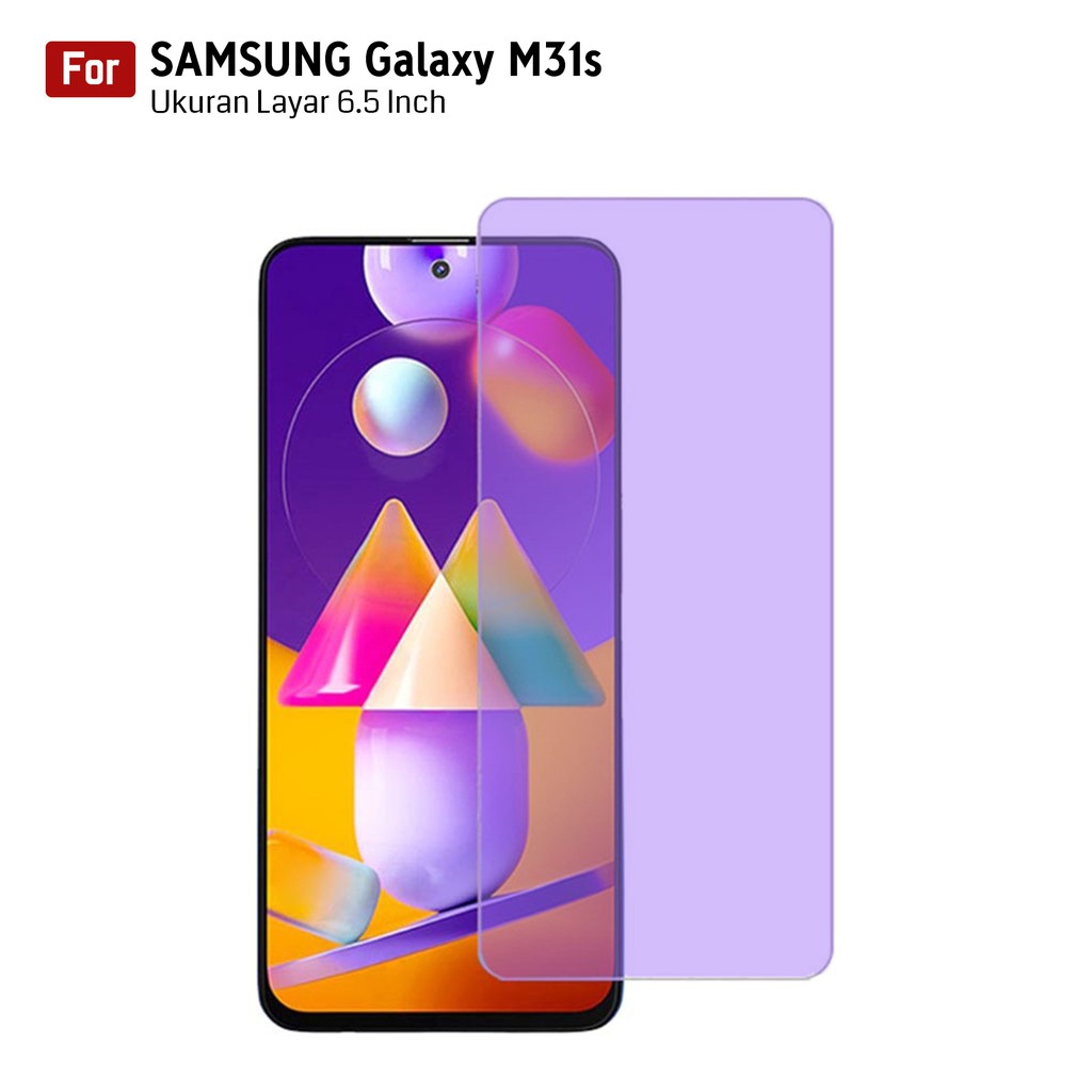 กระจกนิรภัยป้องกันแสงสีฟ้าสําหรับ Samsung Galaxy M31s / M317 | พรีเมี่ยม 9H ป้องกันรังสี UV Blue Ray