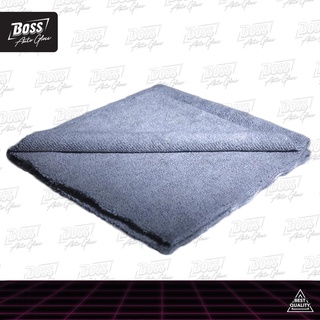 Boss Auto Gloss รุ่น Fleece ผ้าเช็ดรถยนต์ไมโครไฟเบอร์  ขนสั้น ไร้ขอบ 40x40cm. 300GSM