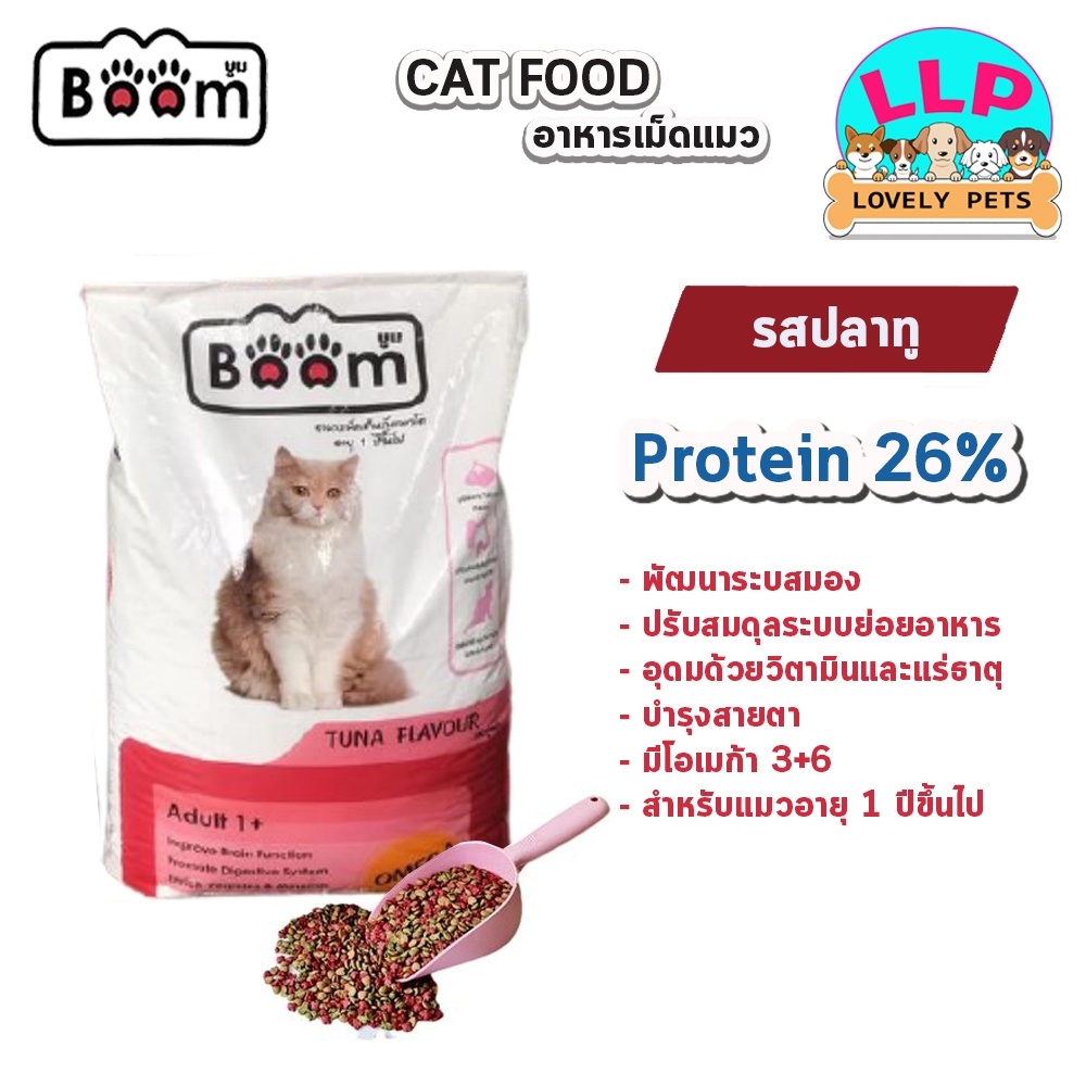 อาหารเม็ดแมวBoom บูม รสทูน่า กระสอบ(7-20kg)