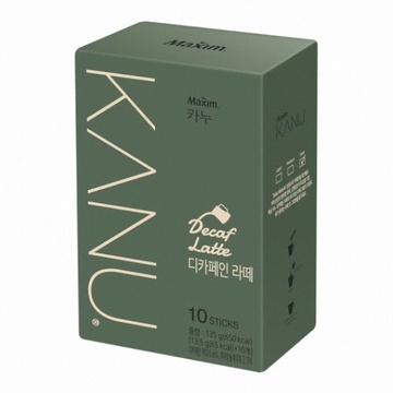 พร้อมส่ง 카누디카페인라떼 กาแฟลาเต้แบบไม่มีคาเฟอีน(ดีแคฟ) Maxim Kanu Decaf Latte