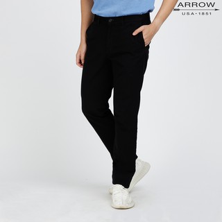 ARROW กางเกงลำลองขายาว Chino Pants ทรง Smart สีดำ SW9V2BL