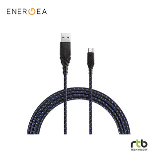 Energea สายชาร์จ Cable DuraGlitz USB-A To Micro USB 1.5M - Blue (สินค้ารับประกัน 3 ปี)