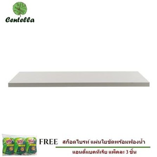 แผ่นชั้น ขอบตรง 30X60X1.8CM STACKO ขาว ฟรี สก๊อตช์-ไบรต์® ใยขัดพร้อมฟองน้ำล้างจาน 3 ชิ้น