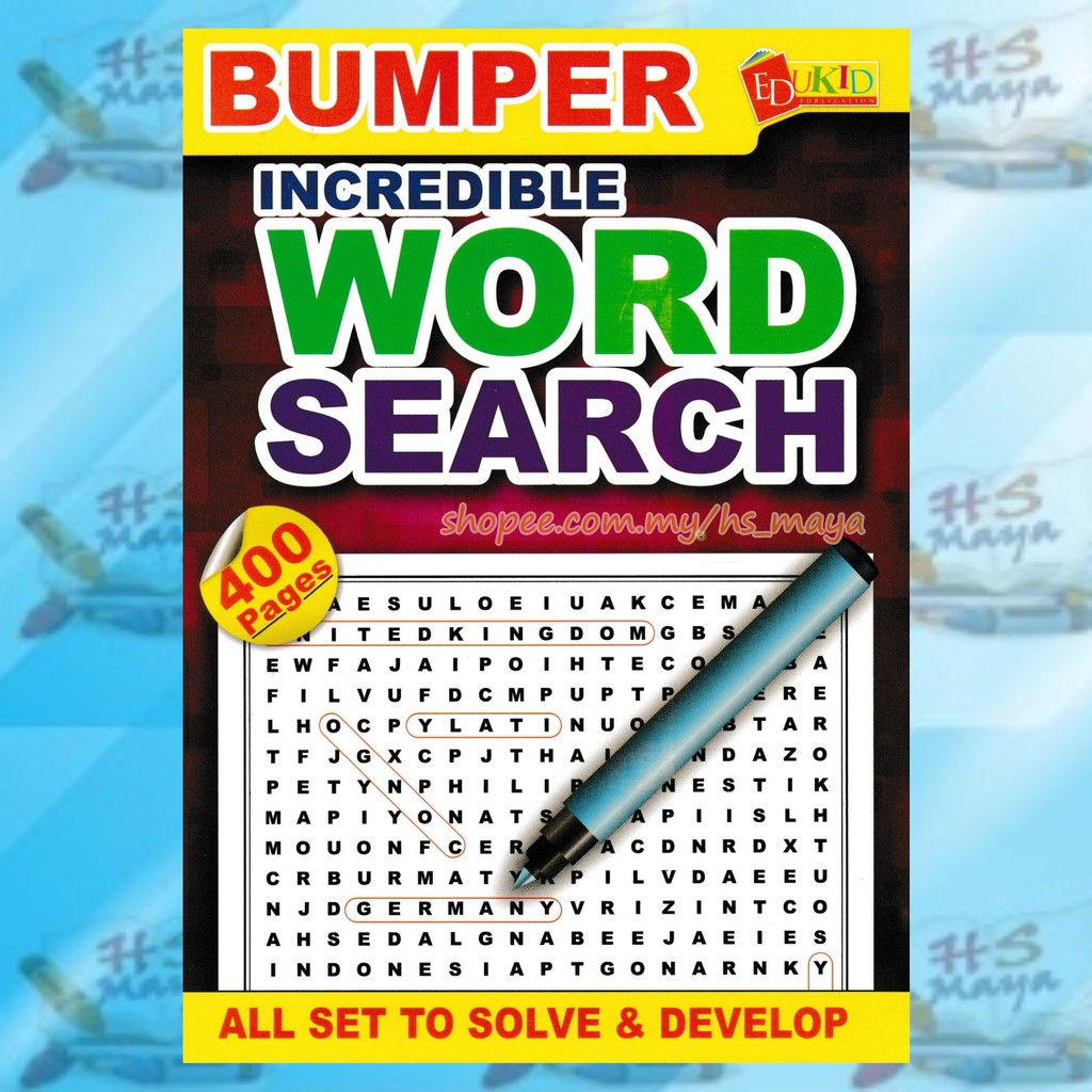 Bumper Incredible Word Search [EDUKID PUBLICATION]