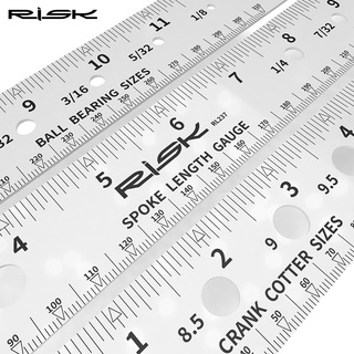 Risk ไม้บรรทัดวัดขนาดซี่ล้อจักรยาน แบบตลับลูกปืน ความหนา อเนกประสงค์