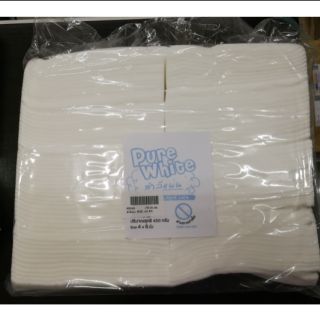 สำลีแผ่น Pure White 4*6นิ้ว​ 450กรัม​ ผ่านการฆ่าเชื้อ