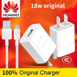 ที่ชาร์จแท้ของหัวเว่ย Huawei 18W Fast Charger Micro และ Type C Android สาย USB สำหรับ Huawei Nova 3i 2i Y9 Y7 Y6 Y5 Pro