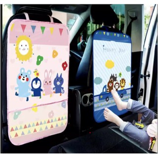 แผ่นรองกันเลอะ เบาะหลังรถยนต์ ลายการ์ตูน Cartoon Car Back Seat Protector