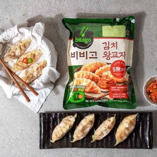 เกี๊ยวนึ่งไส้หมูผสมกิมจิ, Kimchi Wrapling Dumpling ❄ ฟรี Ice Cool Gel ❄ ขนาด 420 g. ยี่ห้อ Bibigo