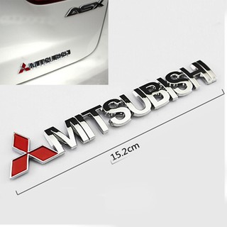 สติกเกอร์ สามมิติ โลโก้โลหะ สำหรับ Mitsubishi