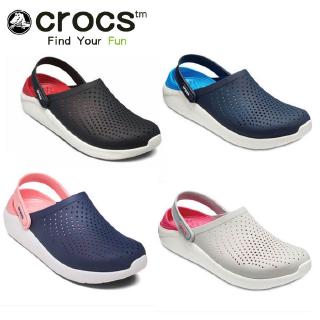 【ของแท้ 100% 】 Crocs Duet Sport Clog รองเท้าแตะ Unisex แบบพลิก Flop