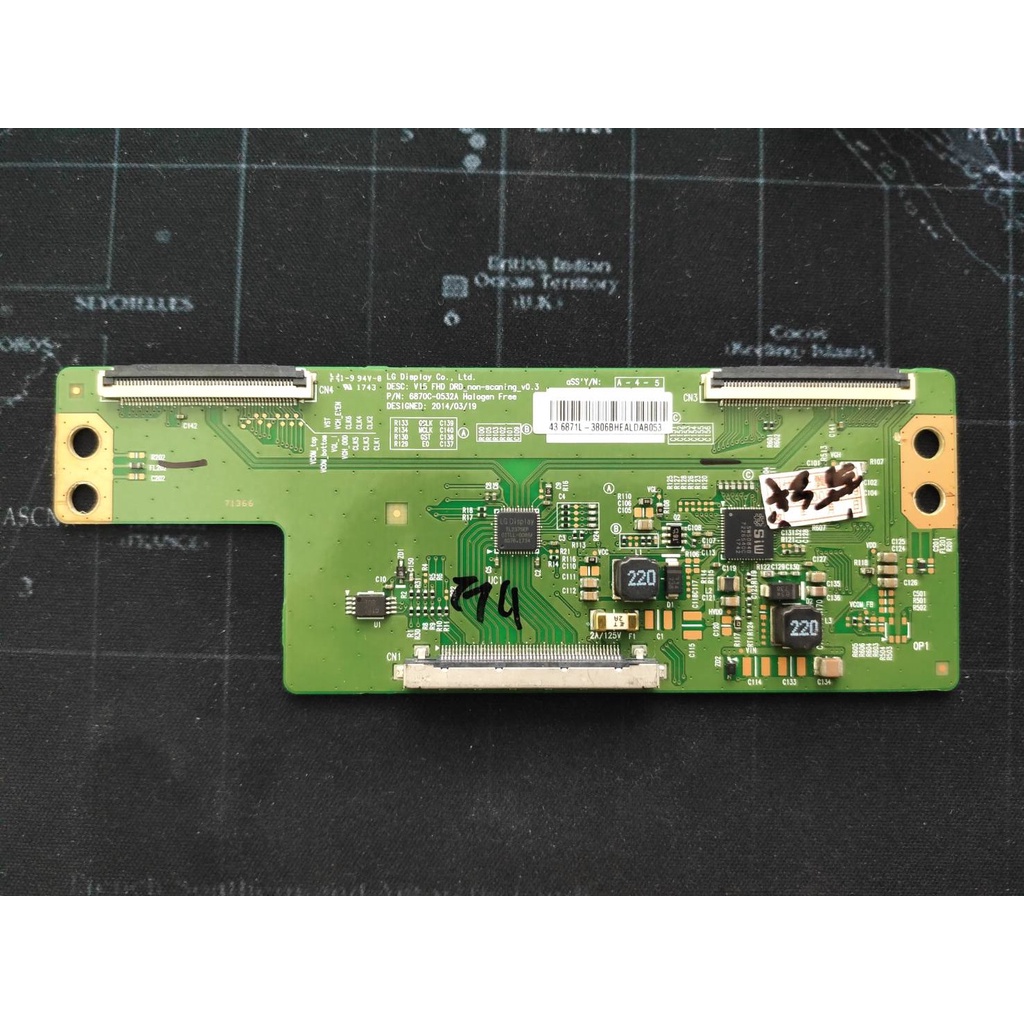 6870C-0532A ทีคอน tcon T-CON LG สำหรับจอ43" LG FHD Logic Board อะไหล่มือสองสภาพดี