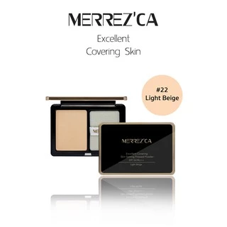 Merrezca Excellent Covering Skin Setting Pressed Powder SPF 50/ PA+++ แป้งกันน้ำ คุมมัน กันเหงื่อ