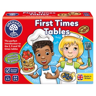 ORCHARD TOYS, First Times Tables Gam บอร์ดเกมส์เด็ก เสริมทักษะการคูณด้วยแพนเค้กแสนสนุก ลิขสิทธิ์แท้อังกฤษ ของเล่น 5-8 ปี