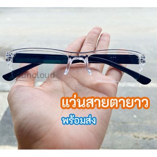 ♦️ พร้อมส่ง l ถูก ♦️【แว่นสายตายาว แบบใส】กรอบพลาสติค +1.00 > …