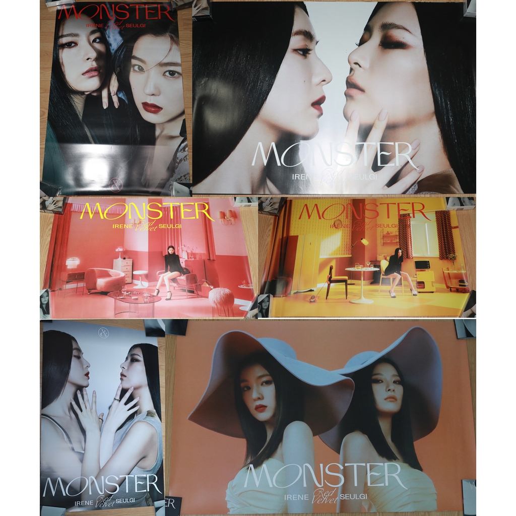 Poster ของแท้ พร้อมส่ง RED VELVET - IRENE & SEULGI - Monster (Top/Middle/Base)