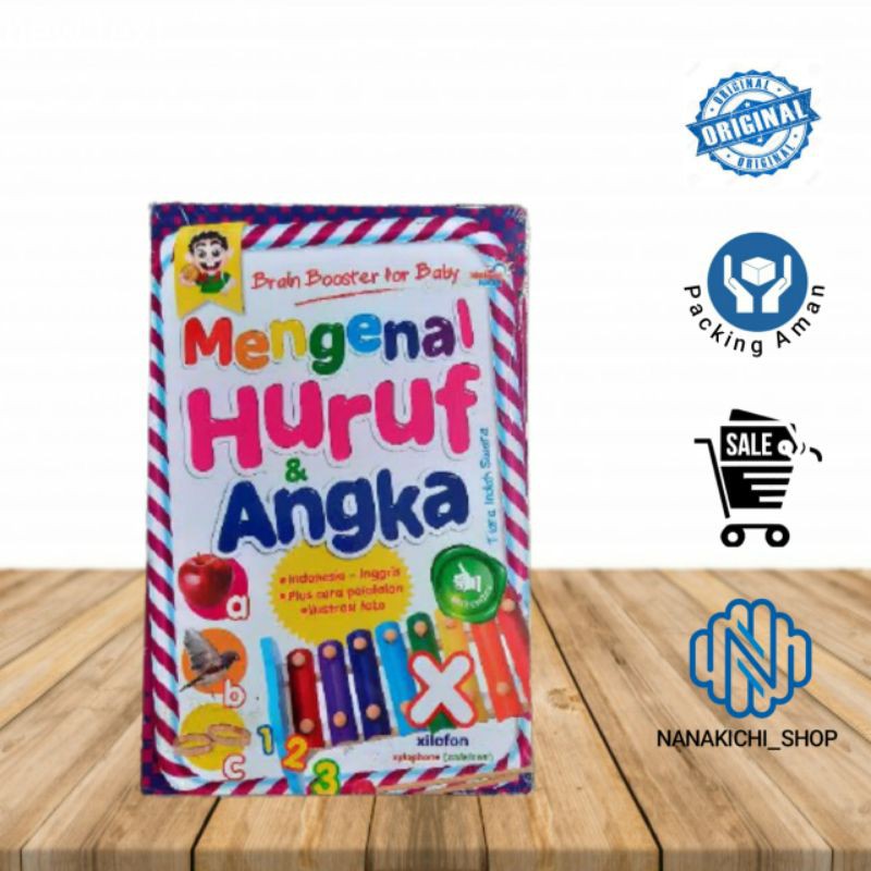 เด็ก& 39;s BOOK BOOSTER BRAIN สําหรับเด็กทารก KNOWING LETTERS & Numbers BEST CHOICE B.INDONESIA - B.