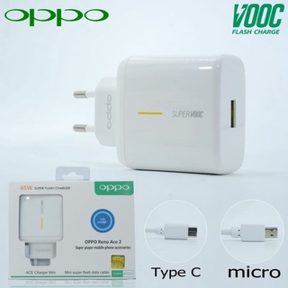 Tc ของแท้ ที่ชาร์จ เอาท์พุท 5V=2A/10V-6.5A SUPER VOOC 65W สําหรับ OPPO RENO ACE 2