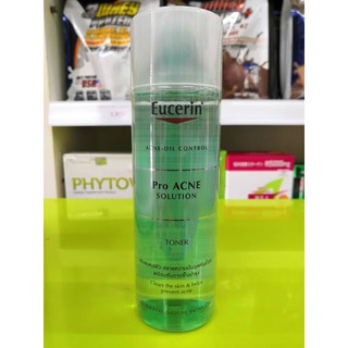 Eucerin Pro Acne Solution Toner 200 ml ยูเซอรีน โปร แอคเน่ โทเนอร์ เสริมการทำความสะอาดให้ล้ำลึกขึ้น