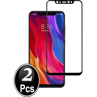 2 PCS ฟิล์มกระจกนิรภัย เต็มจอ Xiaomi Mi8 Pro อุปกรณ์กันรอยหน้าจอ XiaomiMi8Pro Mi8 Lite Mi 8 Lite กระจก กระจกนิรภัย