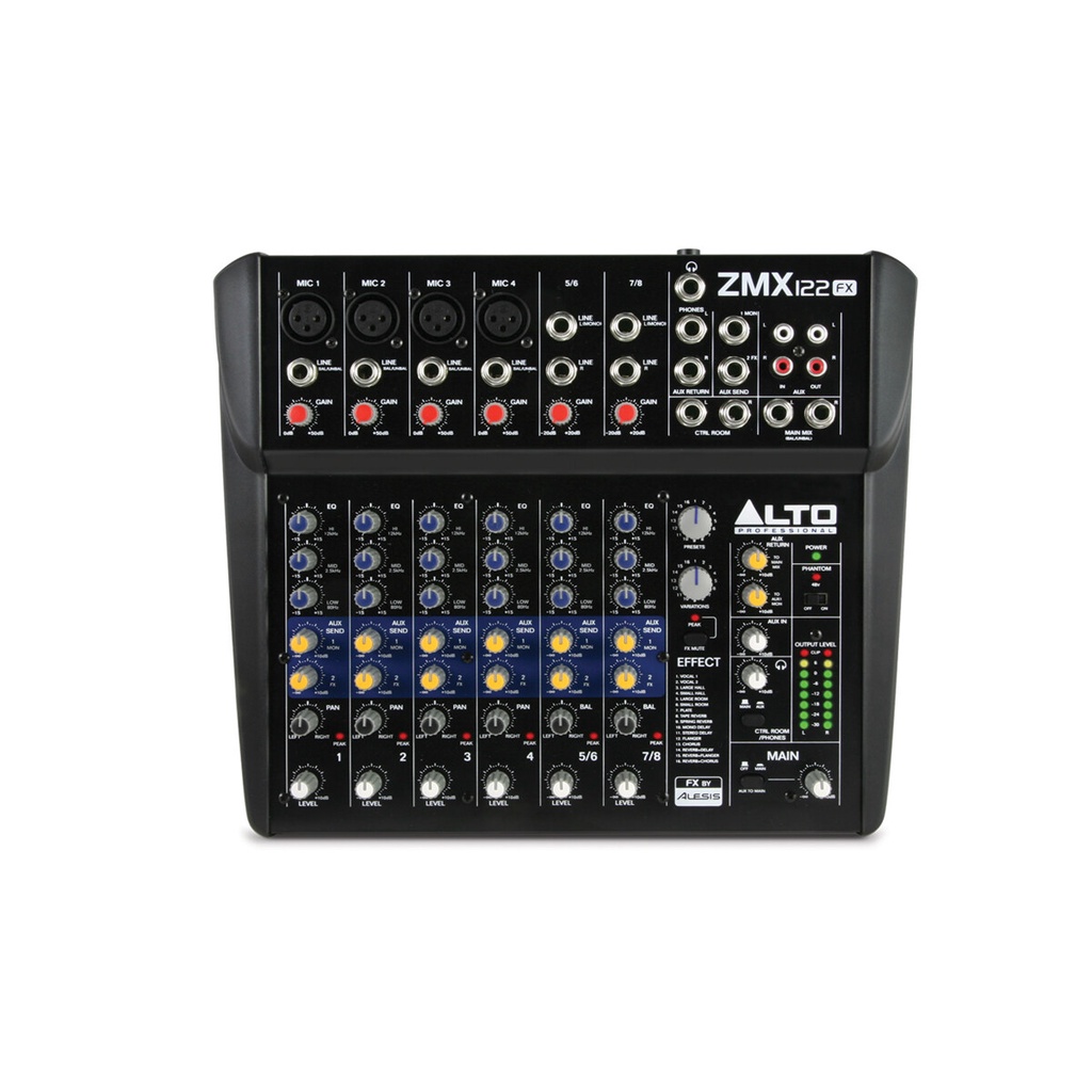 Mixer มิกเซอร์ มิก Mix ALTO zmx122fx เสียงใส เล็กกระทัดรัด เสียงดี เอฟเฟกแท้ เปิดเพลง สำหรับร้องคารา