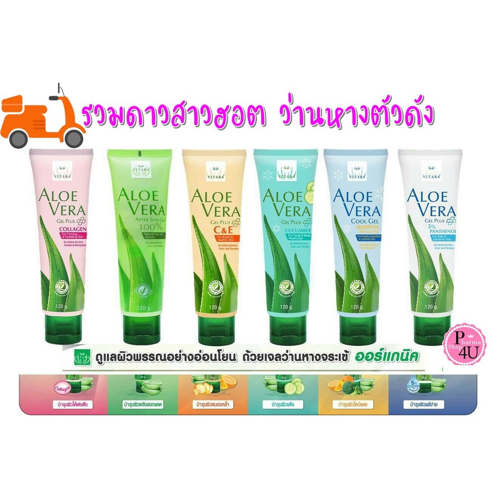 Vitara Aloe Vera Gel รีวิว: เจลว่านหางจระเข้บำรุงผิว ชุ่มชื้น ลดแสบหลังออกแดด