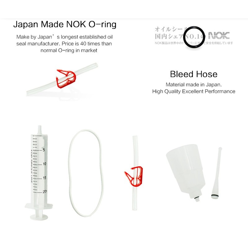 ชุดกรวยเติมน้ำมัน/ไล่น้ำมันเบรคจักรยาน Hydraulic Mineral Oil Brake Bleed Kit For SHIMANO ราคา ถูกที่สุด ดีลบีเคเค แกลเลอรีภาพที่ 2