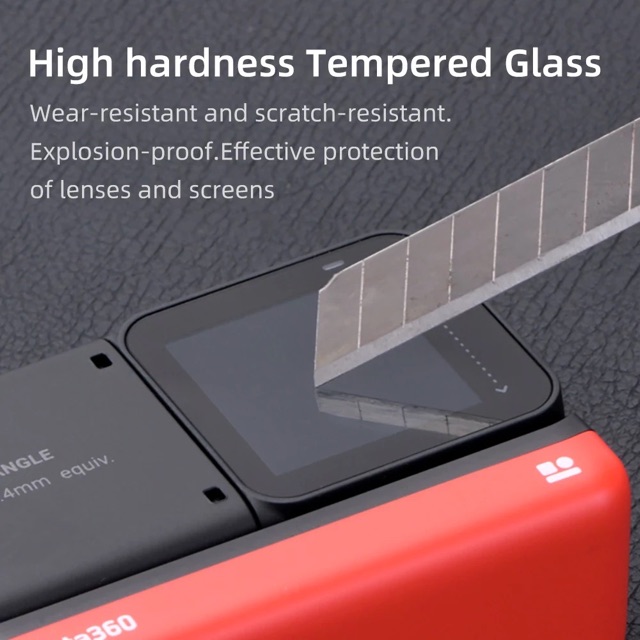 Tempered Glass Screen Protector Cover For Insta360 One R Twin edition Insta 360 4K Action Camera Lens LCD Screen Film
