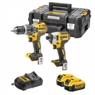 DEWALT ชุดสว่านไร้สาย 18V 2 ตัว รุ่น DCK266M2T (สว่านแพคคู่18V SET266) (DCF887+DCD796) รับประกันศูนย์ 3 ปี