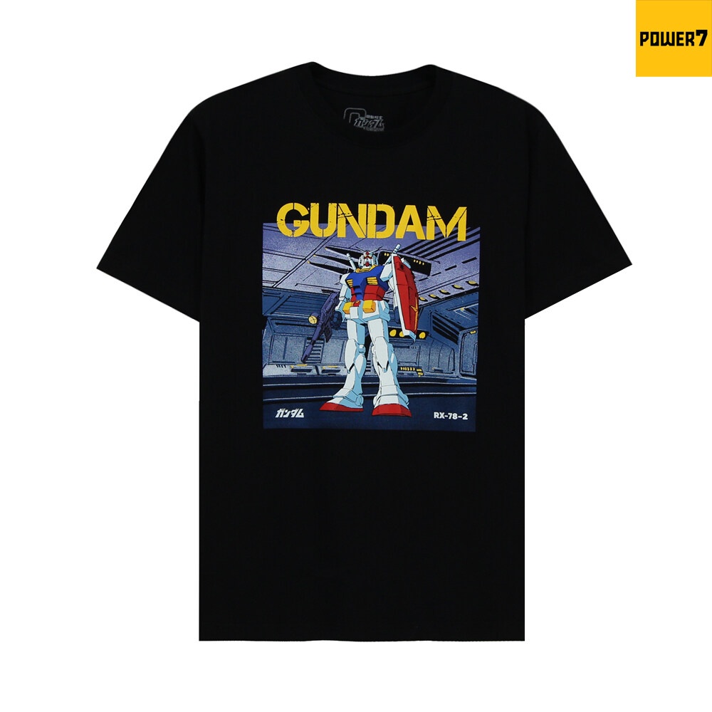 Power 7 shop กันดั้ม เสื้อยืดกันดั้ม Gundam การ์ตูนลิขสิทธิ์แท้ รุ่น 0420-744