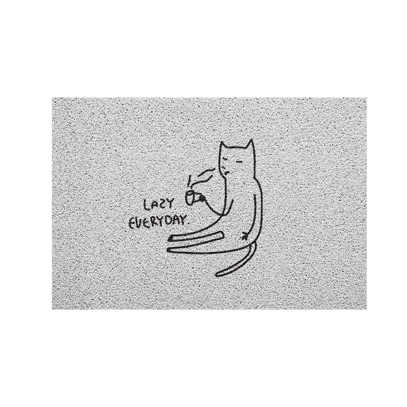 [MT01-00000018] พรม พรมเช็ดเท้า พรมดักฝุ่น ลาย Lazy cat ขนาด 40*60 ทำความสะอาดง่าย มีกันลื่นในตัว