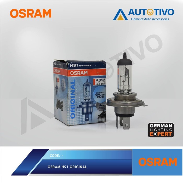 ขายไฟมอเตอร์ไซค์ Osram HS1 ของแท้ PX43t 64185 12V 35W
