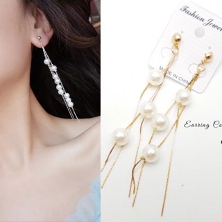 ต่างหูห้อยมุกเส้น 69฿