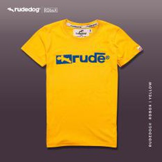 Rudedog เสื้อคอกลม ชาย หญิง รุ่น  box สีเหลือง