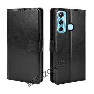 Infinix Hot 11 Hot11 11S 11 10 9 Play เคส เคสฝาพับ PU Leather Wallet Case Stand Holder Flip