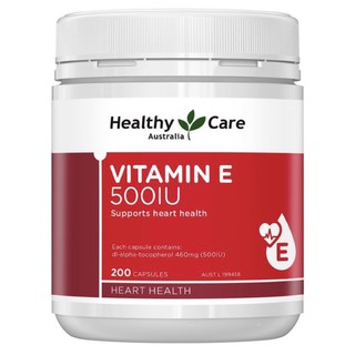 Healthy Care Vitamin E 500IU 200 Capsules(สินค้า pre-order)