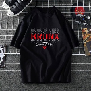 เสื้อขาว - &lt;BAJUmantap=""&gt;BRONXกราฟิกOOTDเสื้อยืดเลนแกนpendekperempuanlelakiwanita100%kainผ้าฝ้ายแข