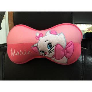 ลิขสิทธิ์แท้ แมวมารี หมอนรองคอ ทรงกระดูก ในรถยนต์ 1 ชิ้น Marie Cat Car Neck Rest Cushion Head Pillow