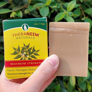 สบู่สารสกัดจากสะเดา Neem Therapé Cleansing Bar Maximum Strength 113g (TheraNeem® Naturals)