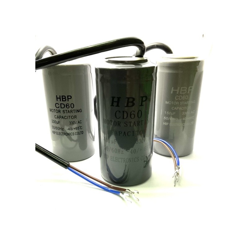 Cสตาร์ท Motor run 150uf,200uf,400uf330vแบบสาย