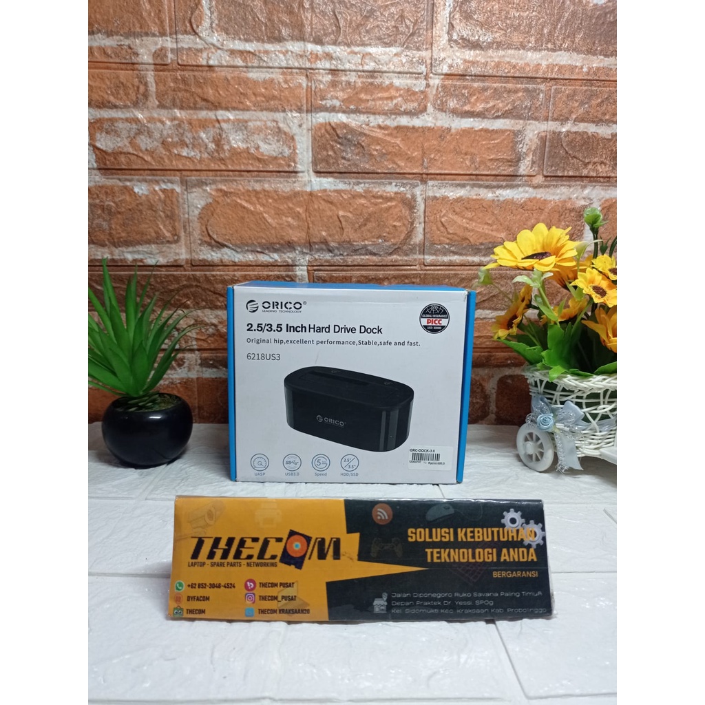 ORICO 6218US3 2.5/3.5 นิ้ว HDD และ SSD Hard Drive Dock