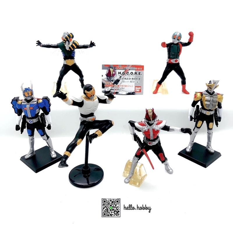 กาชาปอง H.G.C.O.R.E. HG Core Kamen Rider Part 2 ~Kamen Rider Den-O Konnichi~ Gashapon by Bandai (Set