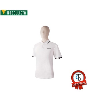 [ใหม่] Modellista Mens polo White เสื้อโปโลโมเดลลิสต้าสุภาพบุรุษ สีขาว