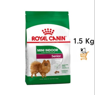 Royal Canin Mini Indoor Senior Small Dog 1.5 Kg อาหารสุนัข สูงวัย พันธุ์เล็ก อาหารสุนัขแก่