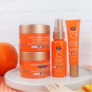 💥ถูกและดี💥Advanced plus anti-ageing Set❌สีทองสูตรใหม่❌ boots vitamin c