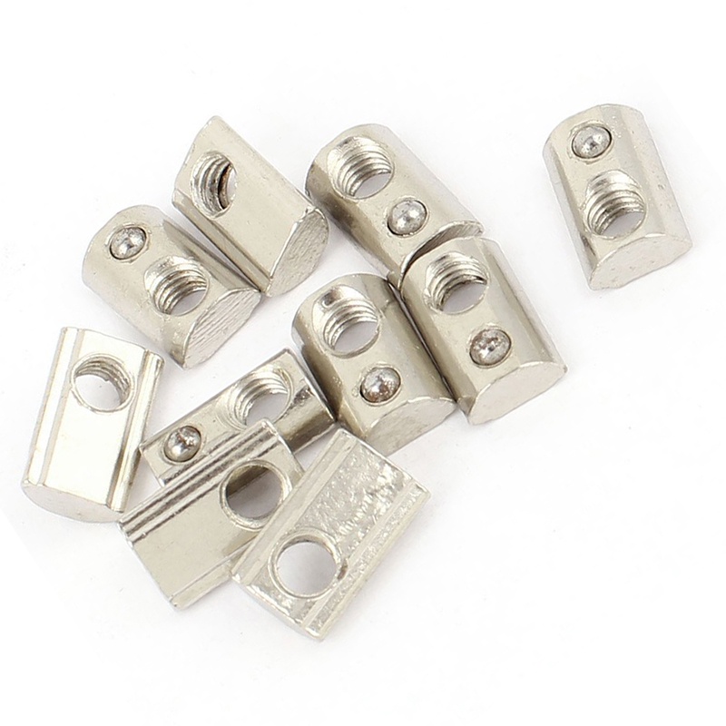 10pcs 20 Series M Slide-In Ball Spring T Slot Nut 13.6mmx8.5mmx4.3mm ...